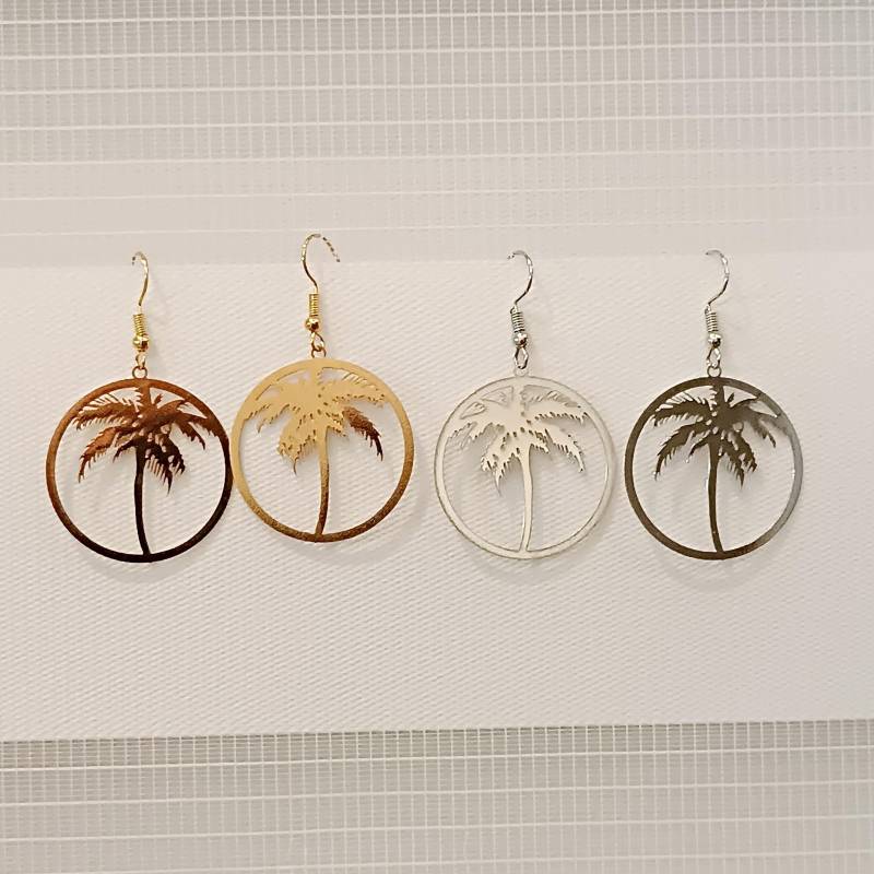 Palme Filigrane Ohrringe Hängend Leicht Ornament Geschenkbox, Etui, Boho Palme Filigrane Ohrringe Hängend Leicht Ornament Geschenkbox, Etui, Boho von LesinjaLaden