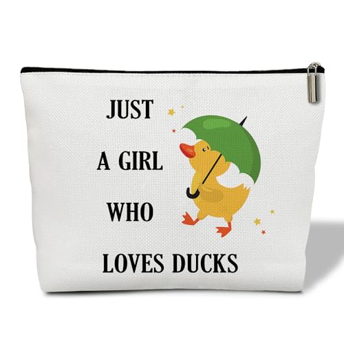 Lesixur Enten-Make-up-Tasche für Frauen, Enten-Geschenke für Bauernhoftier-Entenliebhaber, Reißverschlussbeutel, Reise-Kulturbeutel, die Enten lieben, Geldbörse, Geschenk für Mutter, Tochter, von Lesixur