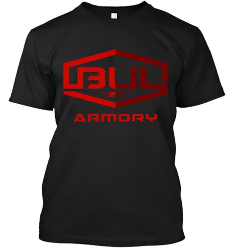 BUL-Armory-Handgun-Pistol-Fire-Arms-Simple-Style-Men-Print-T-Shirt Tops-Streetwear(1) von Lesley