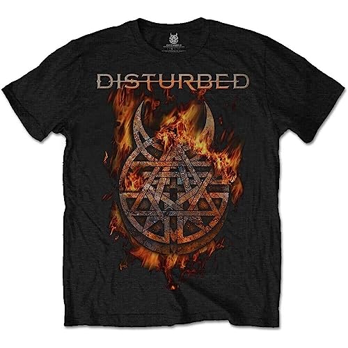 Disturbed - Unisex T- Shirt - Burning Belief - Black Cotton Black XXL Disturbed - Unisex T- Shirt - Burning Belief - Black Cotton Black XXL von Lesley