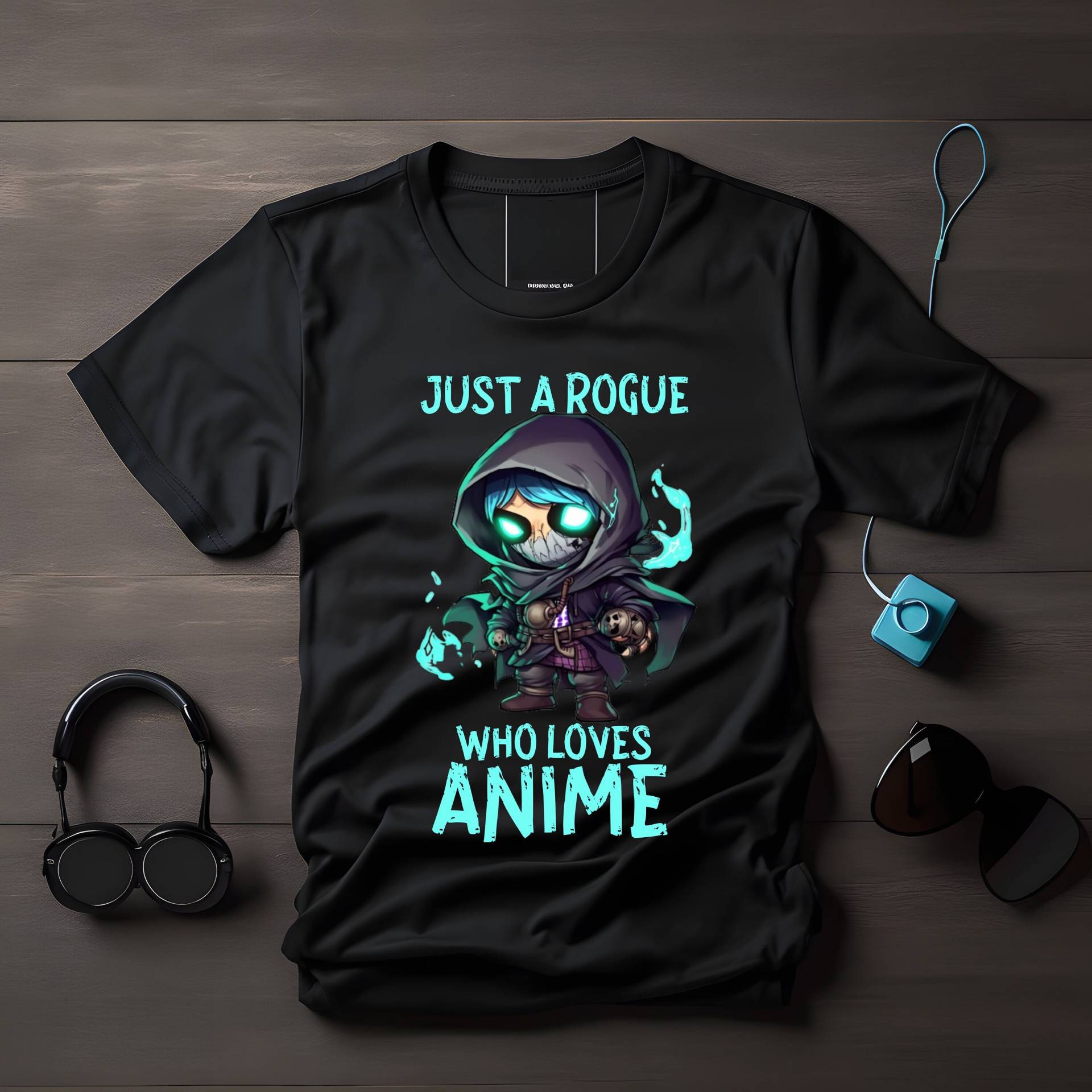 Anime Undead Schurke T-Shirt, Schurken Rogue Geister Zombie Halloween Totenkopf T-Shirt Anime Undead Schurke T-Shirt, Schurken Rogue Geister Zombie Halloween Totenkopf T-Shirt von LesleysPrintFrenzy