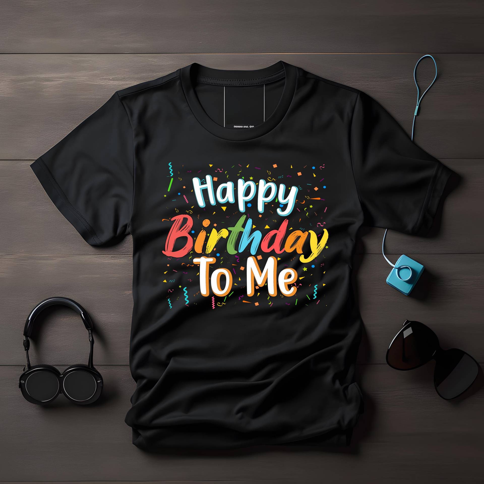 Happy Birthday To Me T-Shirt, Buntes & Fröhliches Geburtstags Design, Lustiges T-Shirt Für Geburtstagskinder, Geschenkidee Zum Geburtstag von LesleysPrintFrenzy