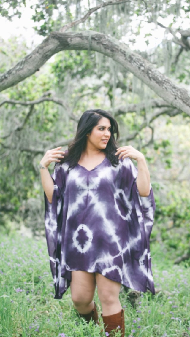 Plus Größe Shibori Tunika Kleid/Benutzerdefinierte Farbe Und Stil von LeslieRayClothing