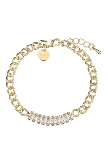 Leslii Damen-Armband Glitzer Glieder-Armband Armschmuck Gold von Leslii