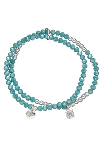 Leslii Damen-Armband Kristall Set Glasperlen-Armband Armschmuck Blau von Leslii