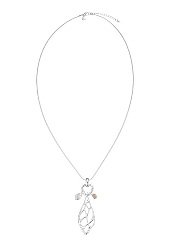 Leslii Damen-Kette Lange Halskette Tropfen Netz Halsschmuck Silber von Leslii
