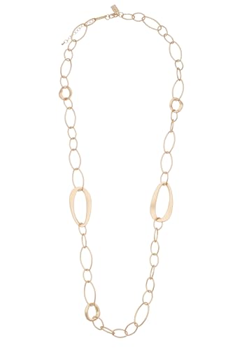 Leslii Damen-Kette Timeless lange Glieder-Kette Statement-Kette Matt (Gold) von Leslii