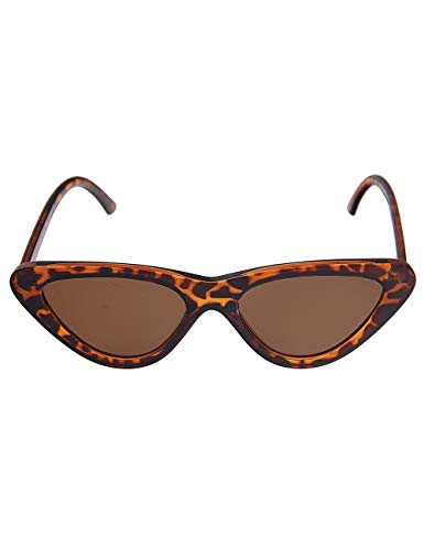 Leslii Damen-Sonnenbrille Designer-Brillen Butterfly-Brille Horn-Look Braun 50er-Jahre Schmetterling von Leslii