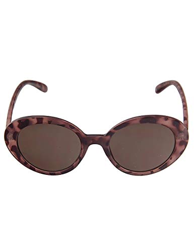 Leslii Damen-Sonnenbrille braune Retro-Brillen Horn-Look Braun Kunststoff Sunglasses Designer-Brille von Leslii