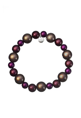 Leslii Reflective Pearls Perlen-Armband Magic 3D-Effekt (Multi Mixed Size) von Leslii