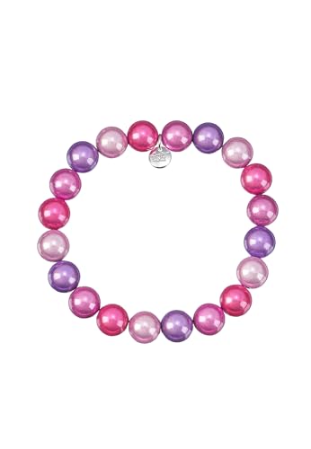Leslii Reflective Pearls Perlen-Armband Magic 3D-Effekt (Pink-Lila Ø 12mm) von Leslii