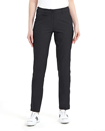 Lesmart Damen-Golfhose, leicht, Stretch, schmale Passform, gerades Bein, schwarz, 48 Lesmart Damen-Golfhose, leicht, Stretch, schmale Passform, gerades Bein, schwarz, 48 von Lesmart