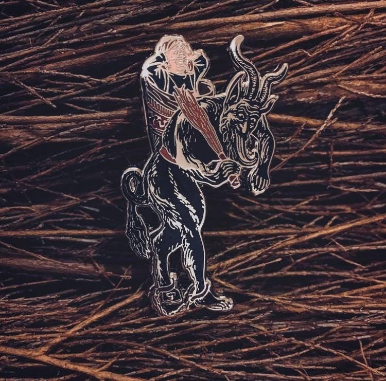 Krampus Emaille Pin von Lesquelet