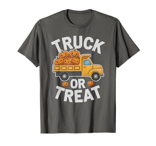 Kawaii Halloween Truck OR Treat Horror Pumpkin Haunted für Jungen T-Shirt von Less People More Vampire Monster Black Cat Gag