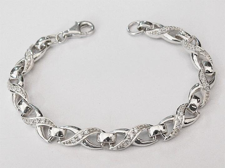 Handgemachtes Unendlichkeitsarmband, Unendlichkeitsschmuck, Bester Freundarmband, Silber-Unendlichkeitsarmband, Eternity Armband, Unendlichkeit von Lessaremore