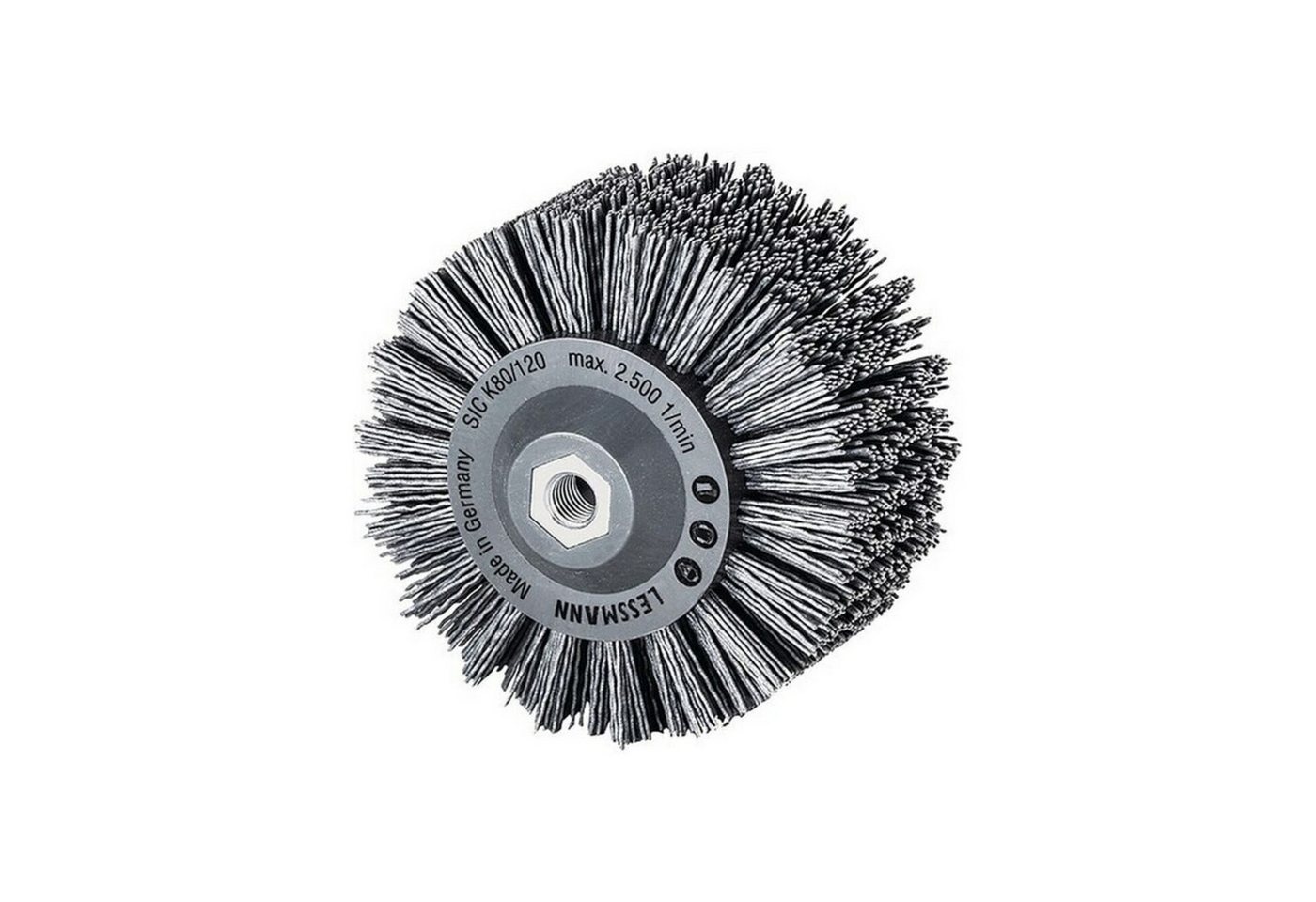 Lessmann Rundbürste Rundbürste D.140mm M14 SiC Schleifborsten K.80 60mm 2500min-¹ LESSMANN von Lessmann