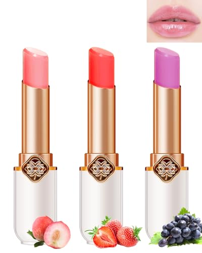 Magic Lippenstift Set-3 Pcs Magische Temperatur Farbwechsel Hydrating Lipgloss, PH Langanhaltend Nahrhafte Lippenbalsam, Color Changing Lipstick, Wasserfest Lippen Make-up Geschenk für Frauen Mädchen Magic Lippenstift Set-3 Pcs Magische Temperatur Farbwechsel Hydrating Lipgloss, PH Langanhaltend Nahrhafte Lippenbalsam, Color Changing Lipstick, Wasserfest Lippen Make-up Geschenk für Frauen Mädchen von Lestpola