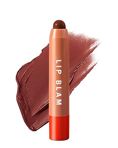 Colour Lip Balsam Lipglosse Chubby Stick-1Pcs Pflegender Lippenstift,Feuchtigkeitsspendender Getönter Lippenstift,Farbintensität Lip Gloss Lip Balm,Geschenk zum Christmas-Tag für Frauen-01Rosa Pink von Lestpola