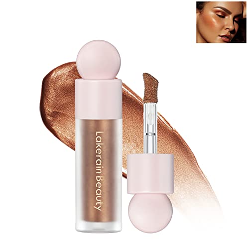 Highlighter Beauty Wand, Smooth Shine Shimmer Radiant Liquid Face Body Highlighter Makeup Stick, Lightweight Waterproof Cream Contour Face Glowing Illuminator Makeup Pen for Women Girl- 04 Candlelight von Lestpola