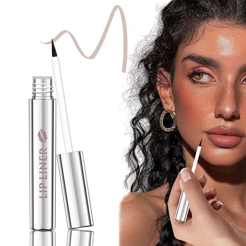 Lip Liner Peel Off Lip Stain Tattoo, Cocoa Peel Off Lippenstift mit Pointed Applicator, Wasserfester Anti-transfer, 24H Long Lasting, Not-stick Cup Liquid Matte Lip Tint Lipliner Makeup für Frauen-04 von Lestpola