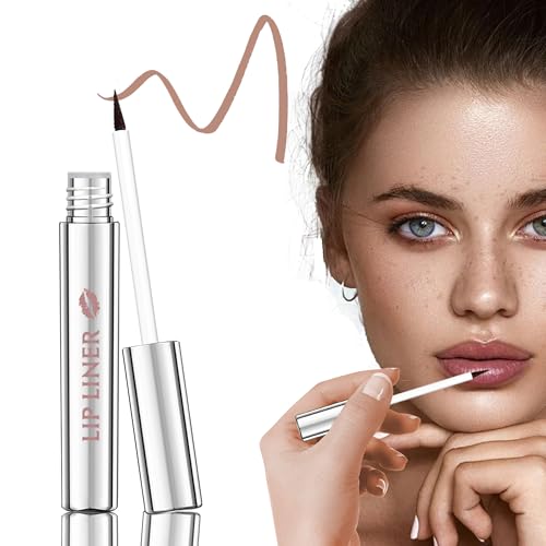 Lip Liner Peel Off Lip Stain Tattoo, Mauve Peel Off Lippenstift mit Pointed Applicator, Wasserfester Anti-transfer, 24H Long Lasting, Not-stick Cup Liquid Matte Lip Tint Lipliner Makeup für Frauen-02 von Lestpola