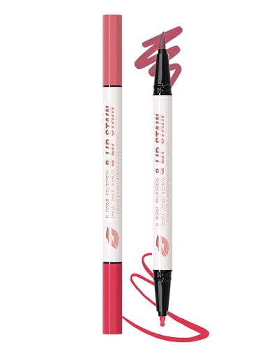 Lipliner Wasserfest, 2Farben Dual-Ended Matte Lippenstift, Langanhaltender Non-transfer, Hochpigmentiert Liquid Lippenkonturenstift, Smooth Natürlich Tattoo Lip Makeup Pencil Geschenke für Frauen-04 Lipliner Wasserfest, 2Farben Dual-Ended Matte Lippenstift, Langanhaltender Non-transfer, Hochpigmentiert Liquid Lippenkonturenstift, Smooth Natürlich Tattoo Lip Makeup Pencil Geschenke für Frauen-04 von Lestpola