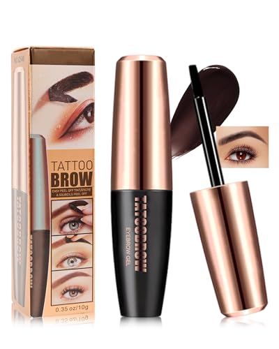 Peel Off Augenbrauen Gel Tattoo-Augenbrauenfarbe Grau-Braun Peel Off, Wasserfest Langlebig Transfer-proof Eyebrow Gel Tint, Hält 3 Tage, Abziehbar Augenbrauen Färben Tattoo Augen Makeup für Frauen-03 Peel Off Augenbrauen Gel Tattoo-Augenbrauenfarbe Grau-Braun Peel Off, Wasserfest Langlebig Transfer-proof Eyebrow Gel Tint, Hält 3 Tage, Abziehbar Augenbrauen Färben Tattoo Augen Makeup für Frauen-03 von Lestpola