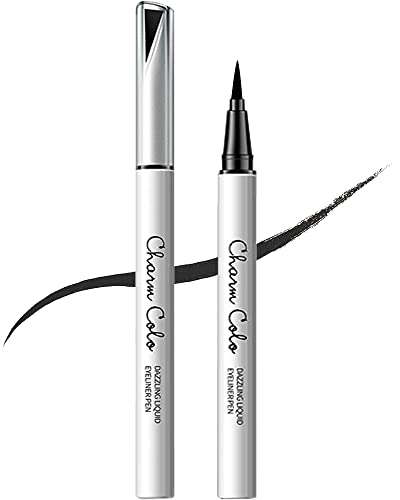 Schwarzer matter Flüssig-Eyeliner Wasserlinie Eyeliner Stift 24H langanhaltend pigmentiert Wasserfester, wischfester Eyeliner-Stift von Lestpola