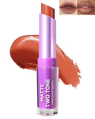 Matt Glitter Lippenstift Rose, Smooth Creme Lip Stain, Langanhaltend Wasserdichter Lipgloss Tinted Lip Balm, Vegan Lipstick Lip Tint Make-up für Frauen-03 von Lestpola