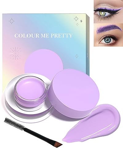 Wasserdichtes Gel-Eyeliner Set,Hochintensive Pigmente Lang Anhaltendes Eyeliner-Gel, Wischfestes Eyeliner-Make-up,Wasserfester Eyeliner mit Eyeliner-Pinseln for Geschenke für Frauen-119Hellviolett von Lestpola