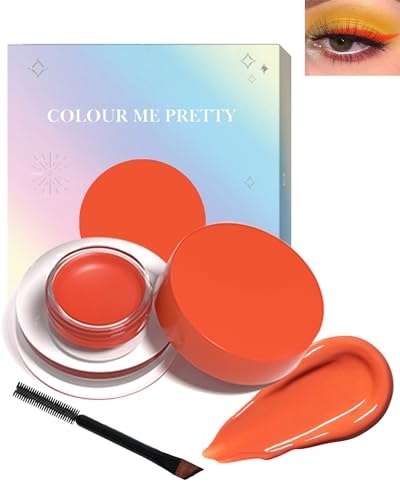 Oranger Eyeliner Creme, Wasserfest Langlebig Matte Gel Eyeliner für Augen, Wangen, Körper, Leicht Anwendbar mit Pinseln, Wischfest Hochpigmentiert Colored Kajalstift Makeup für Cosplay-122 Oranger Oranger Eyeliner Creme, Wasserfest Langlebig Matte Gel Eyeliner für Augen, Wangen, Körper, Leicht Anwendbar mit Pinseln, Wischfest Hochpigmentiert Colored Kajalstift Makeup für Cosplay-122 Oranger von Lestpola