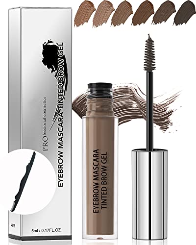 Wasserfestes, langanhaltendes, wischfestes, flüssiges Augenbrauen-Makeup, Augenbrauen-Mascara, getöntes Brauen-Gel, volumengebende, verstärkende Brauen-Mascara, mit Brauen-Rasierpinsel - 06 Ebenholz von Lestpola