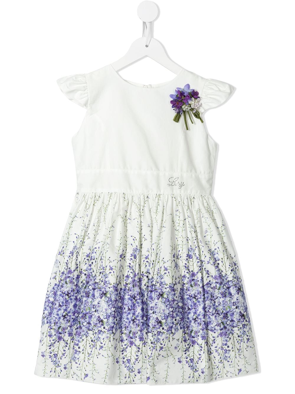 Lesy Kleid mit Blumen-Print - Weiß von Lesy