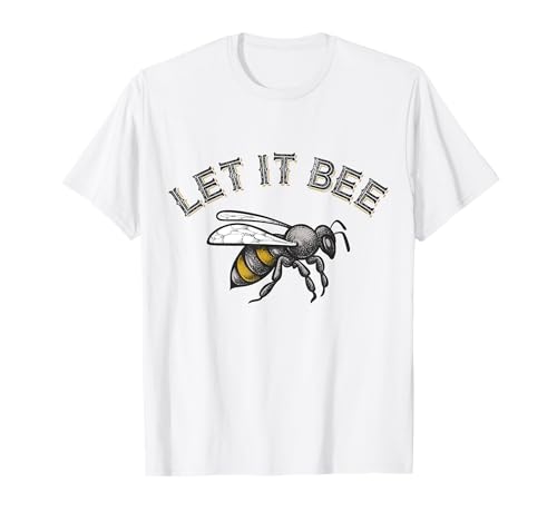 Let It Bee Kleidung Lustiger Spruch Herren Honig Bienen T-Shirt von Let It Bee Geschenk Damen Bienenzucht Accessoire