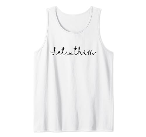 Let Them Tattoo Frauen Herzen Schrift Mädchen Mädchen Tochter Tank Top Let Them Tattoo Frauen Herzen Schrift Mädchen Mädchen Tochter Tank Top von Let Them NYC
