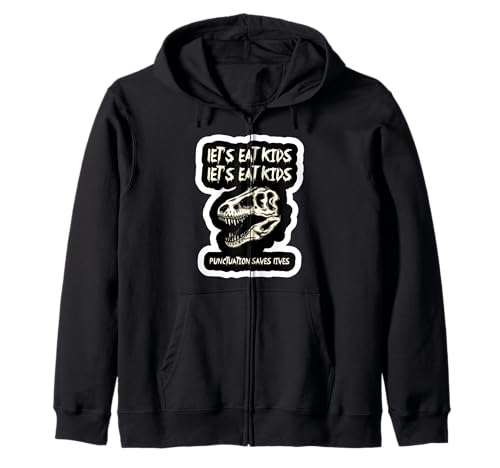 Let's Eat Kids Satzzeichen rettet Leben Grammatik Kapuzenjacke von Let's Eat Kids Punctuation Saves Lives Grammar