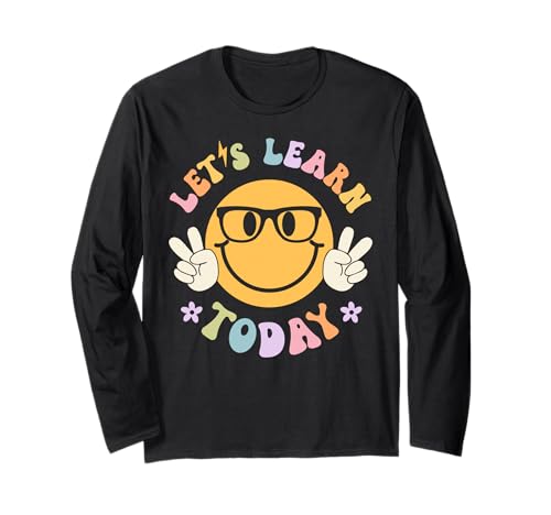 Let's Learn Today Lehrershirt Back to School Damen Groovy Langarmshirt Let's Learn Today Lehrershirt Back to School Damen Groovy Langarmshirt von Let's Learn Today Outfits