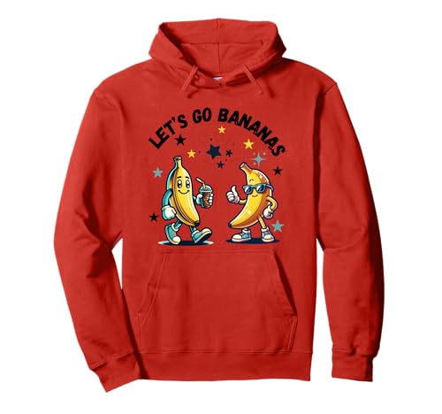 Let's go bananas funny retro men women youth Pullover Hoodie von Let's go bananas
