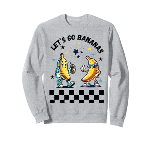 Let's go bananas funny retro men women youth Sweatshirt von Let's go bananas