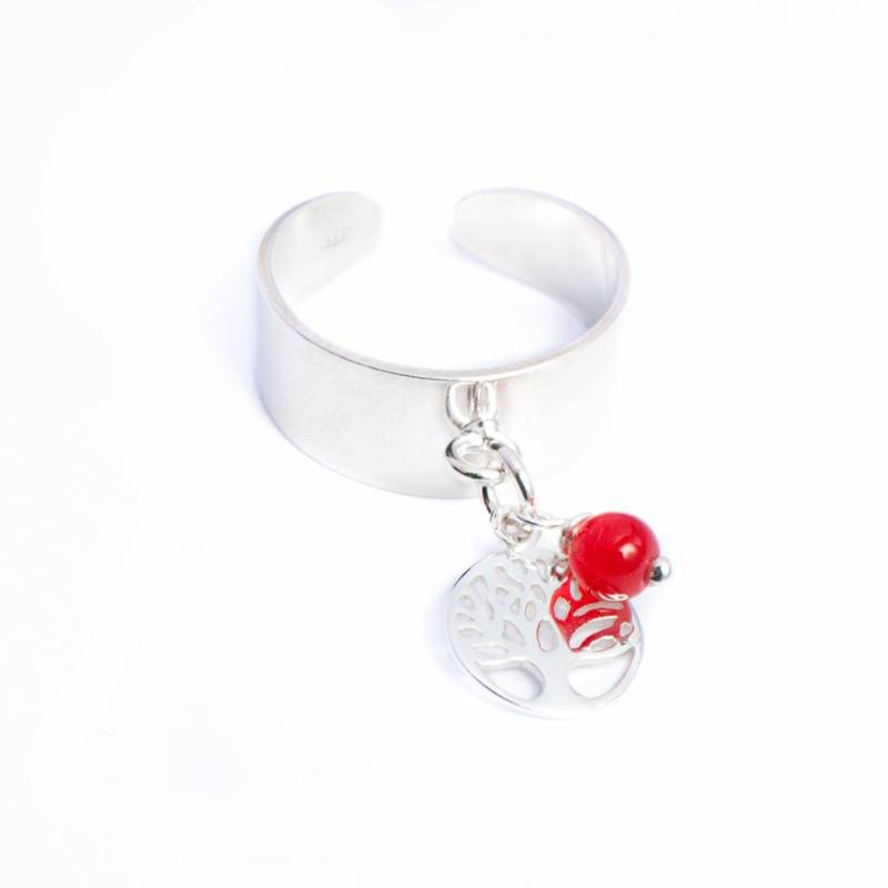Baum Des Lebens Ring, Massiver Silberner Glasperlenring, Türkis, Rot, Grün Oder Schwarz Baum Des Lebens Ring, Massiver Silberner Glasperlenring, Türkis, Rot, Grün Oder Schwarz von LetEcreations
