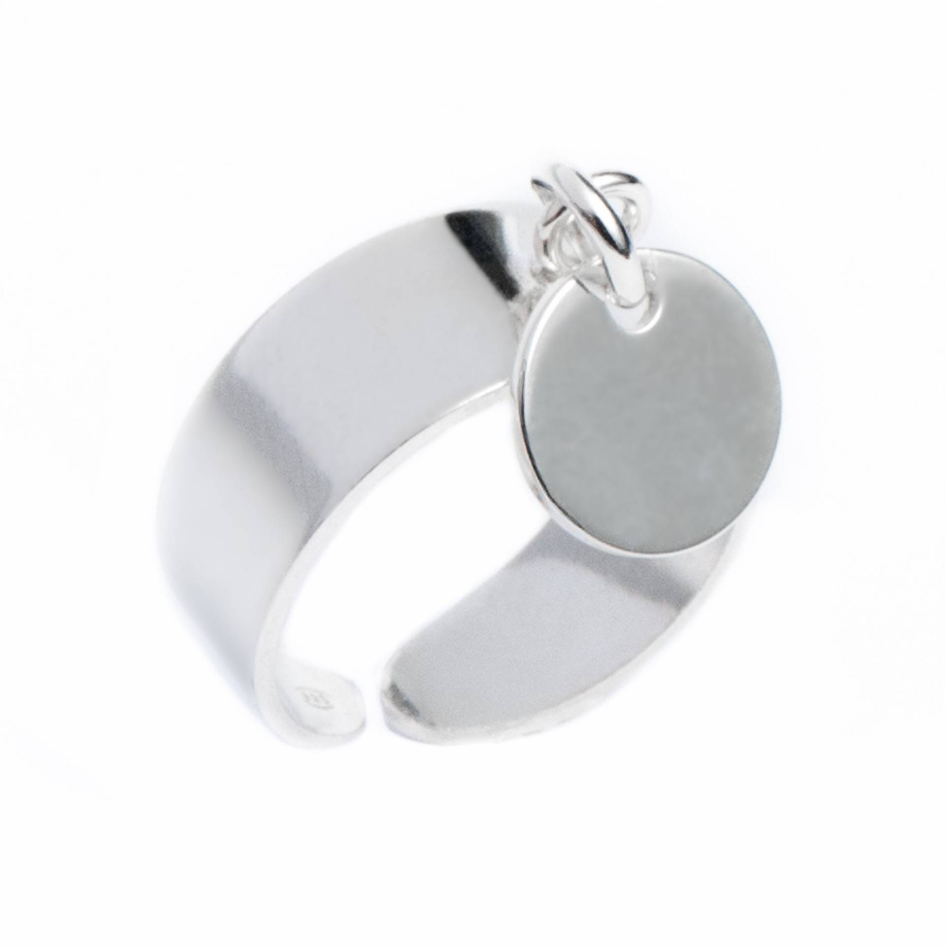 Massiver Silbermedaillenring, 10mm Quastenring, Damen Silberring Massiver Silbermedaillenring, 10mm Quastenring, Damen Silberring von LetEcreations