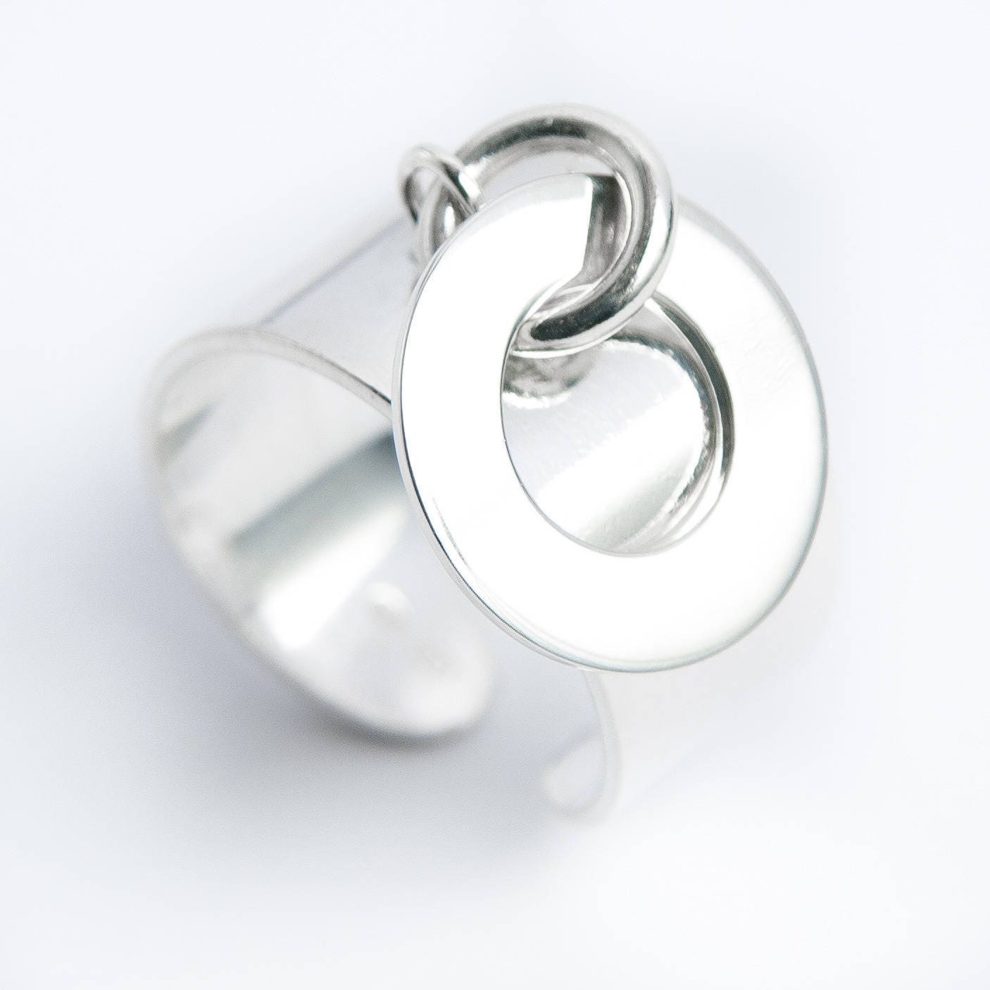 sterlingsilber-Quastenring Mit 15-mm-Unterlegscheibe sterlingsilber-Quastenring Mit 15-mm-Unterlegscheibe von LetEcreations
