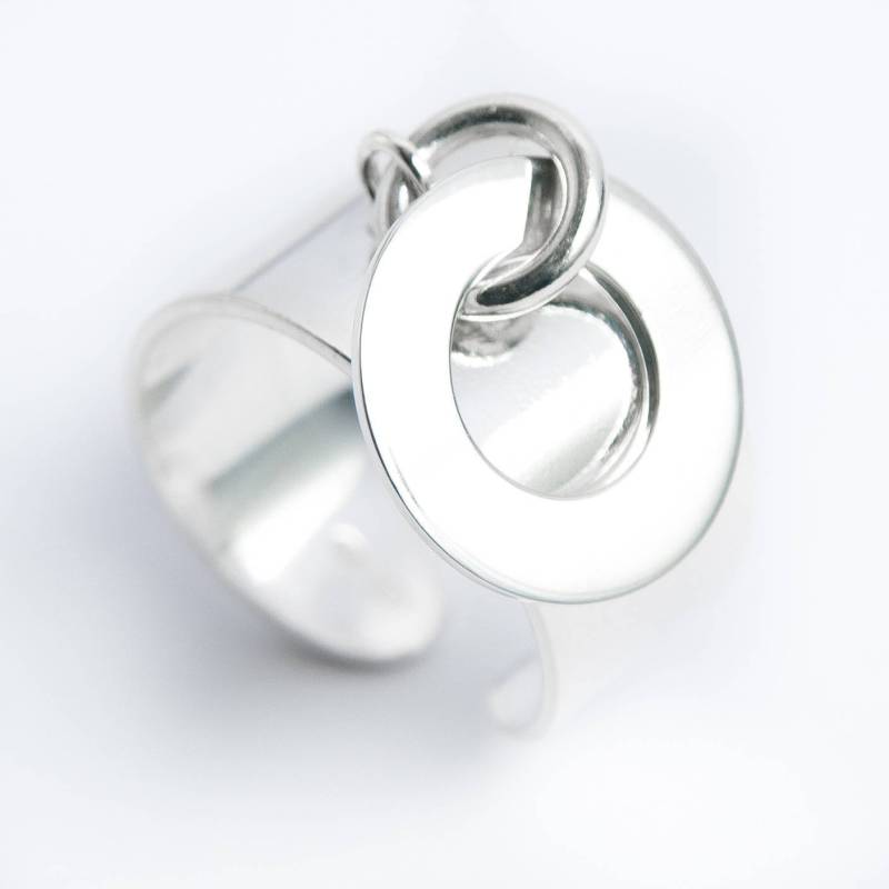 sterlingsilber-Quastenring Mit 15-mm-Unterlegscheibe sterlingsilber-Quastenring Mit 15-mm-Unterlegscheibe von LetEcreations