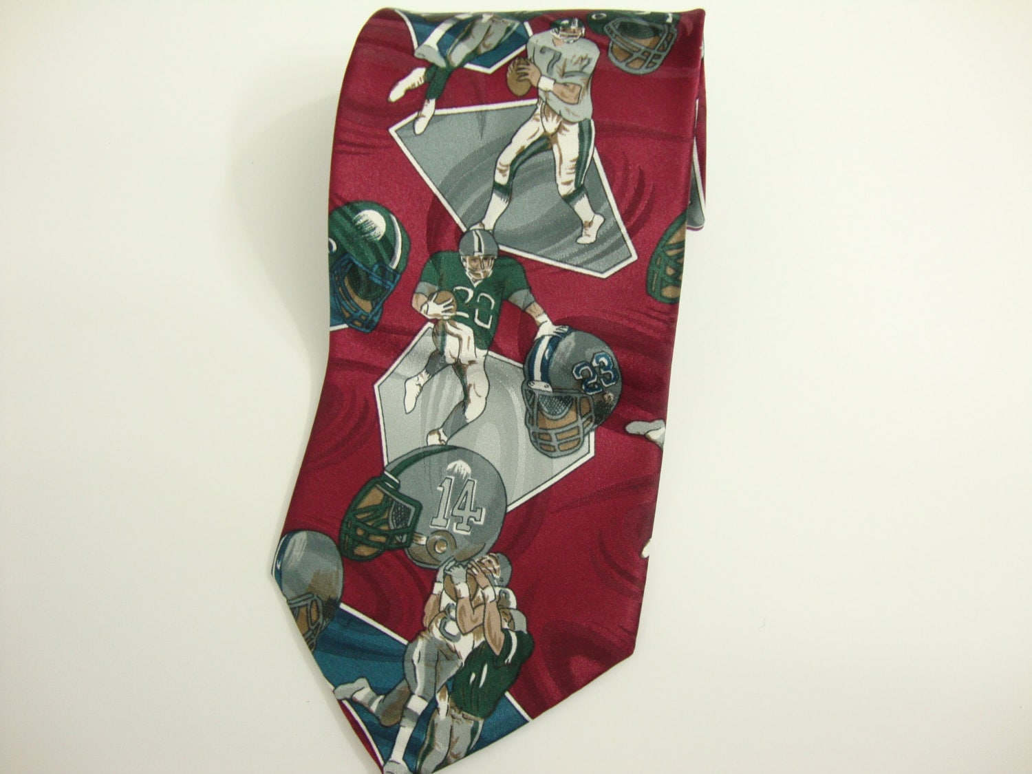 Jahrgang, Nfl, Hall Der Ruhm, Fußball, Burgund, Sport, Neuheit Krawatte, Ausgezeichnete von LetLoveLeadVintage