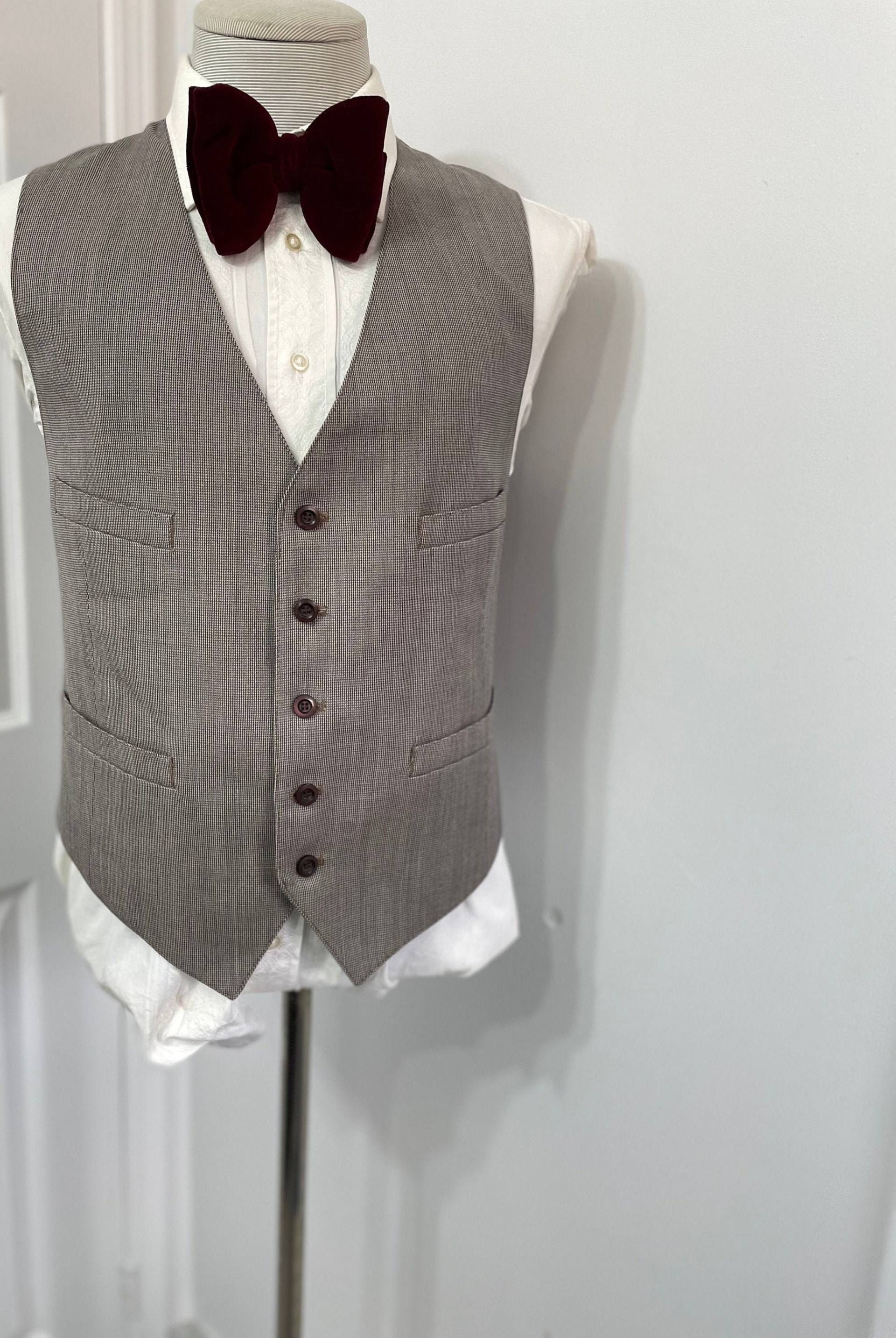 Vintage Herren Anzug Weste 1960Er Jahre Wollweste Größe 40 Medium/M Braun Beige Edwardian Vintage Herren Anzug Weste 1960Er Jahre Wollweste Größe 40 Medium/M Braun Beige Edwardian von LetLoveLeadVintage