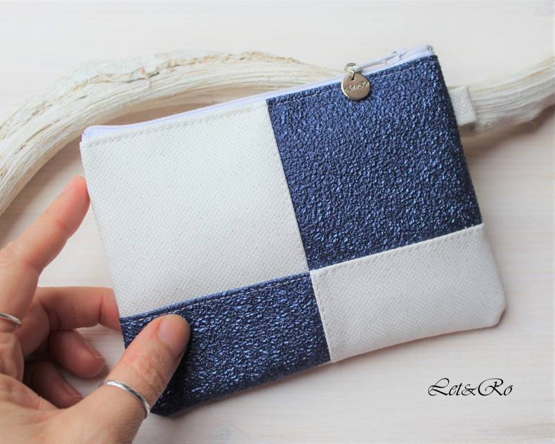 Täschchen | Geldbeutel "Caro", Weiß Blau Täschchen | Geldbeutel "Caro", Weiß Blau von LetRoCrafts