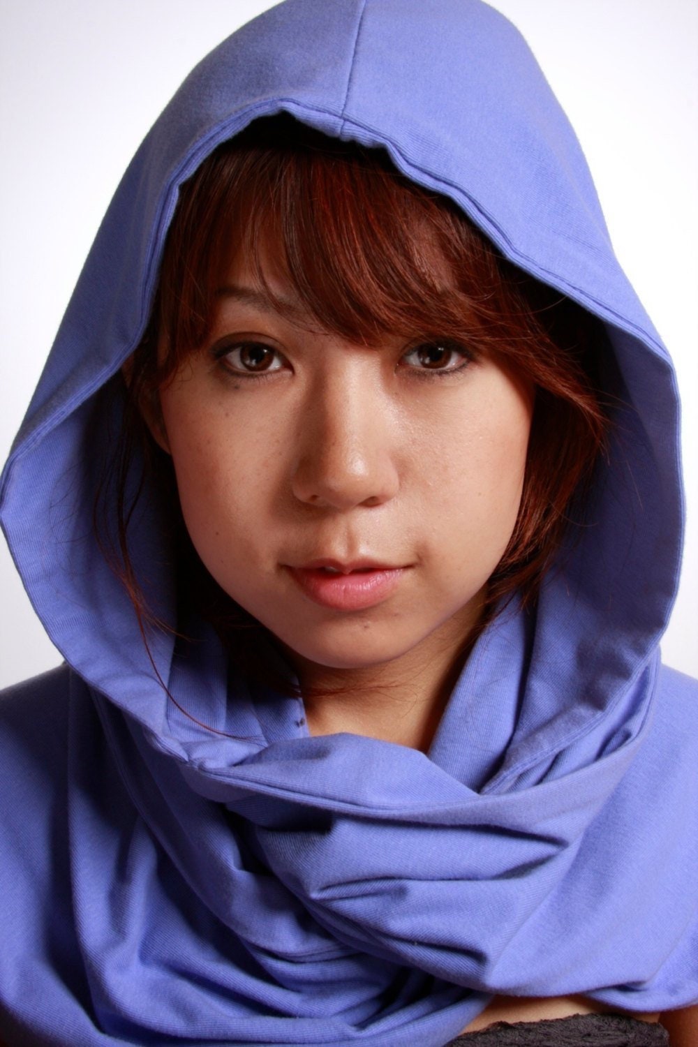 Kapuzenschal Letau Periwinkle Baumwolle von LetauDesigns