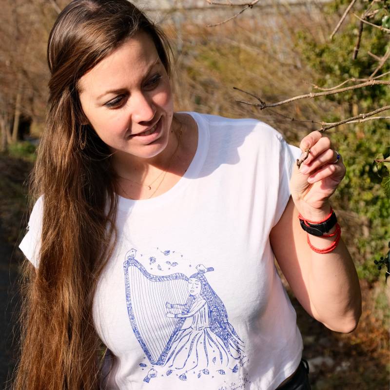 Crop Top Witch | Wilde Frau| Harfe| Yoga Yogini Bio-| Liebe Harfe von LetmeflyVeen