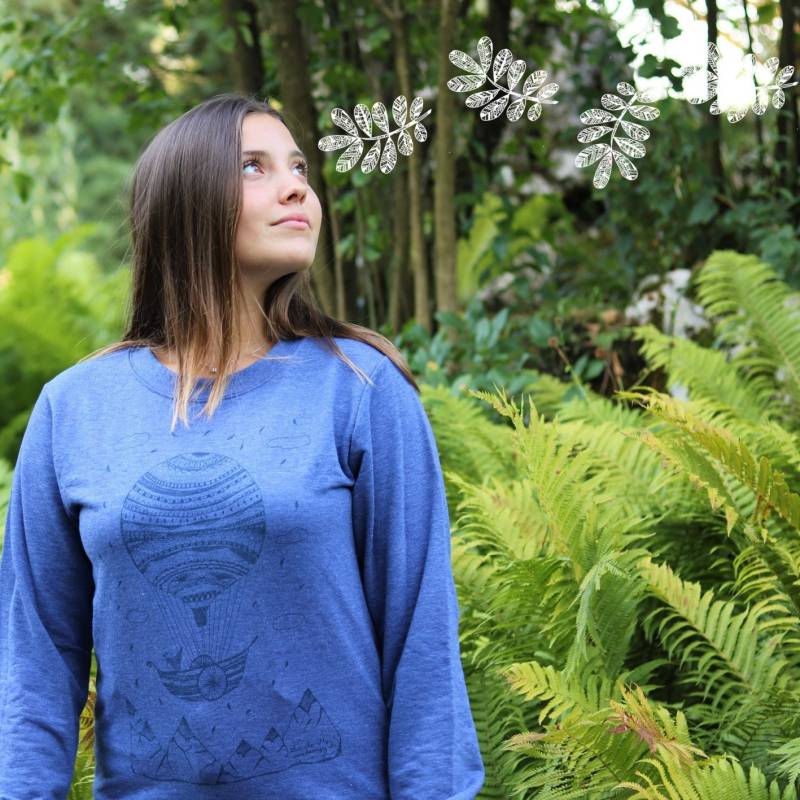 Heißluftballon Sweatshirt | Heißluftballon-Hoodie Unisex-Sweatshirt Herren-Sweatshirt Damen-Sweatshirt Der Winter Kommt Heißluftballon-Pullover von LetmeflyVeen