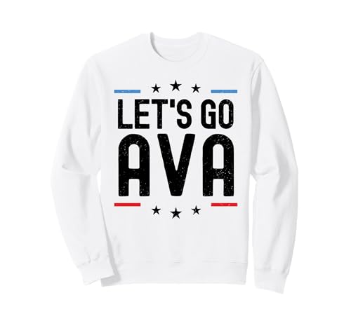 AVA Name personalisiert Mädchen niedlich Geburtstag Frauen Mädchen Custom Sweatshirt AVA Name personalisiert Mädchen niedlich Geburtstag Frauen Mädchen Custom Sweatshirt von Lets Go Name Tag Apparel